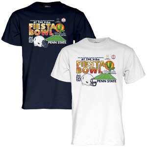 navy and white short sleeve t-shirts CFP Vrbo Fiesta Bowl 2024 Penn State